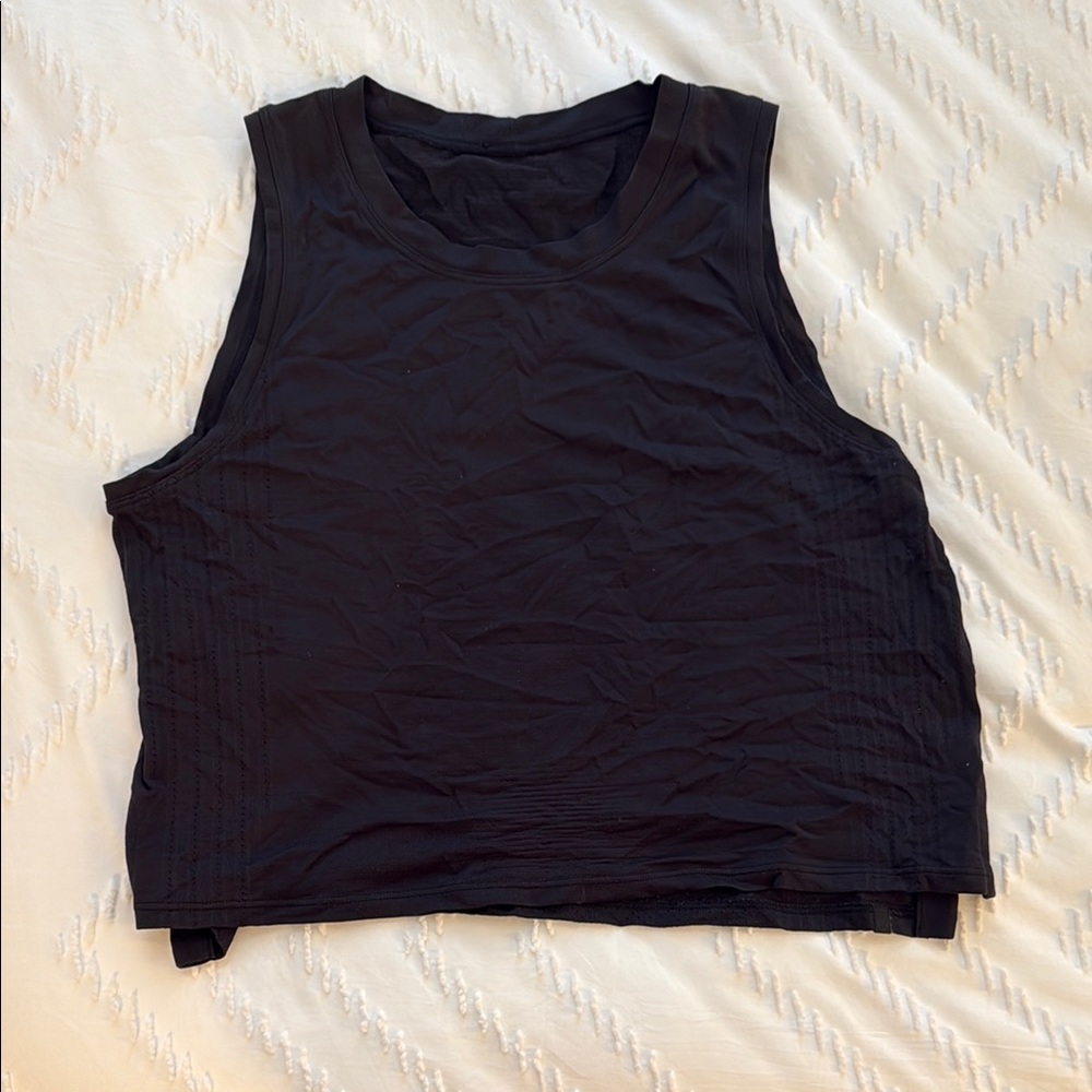 Lululemon Athletica Black Muscle Tee Tank Top